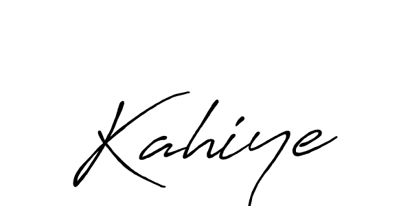 if you are searching for the best signature style for your name Kahiye. so please give up your signature search. here we have designed multiple signature styles  using Antro_Vectra_Bolder. Kahiye signature style 7 images and pictures png