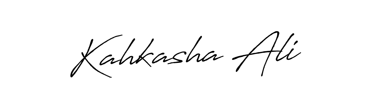 Also we have Kahkasha Ali name is the best signature style. Create professional handwritten signature collection using Antro_Vectra_Bolder autograph style. Kahkasha Ali signature style 7 images and pictures png