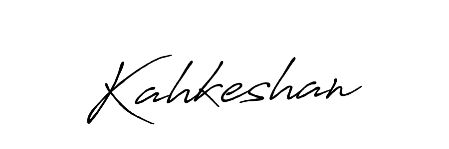 Design your own signature with our free online signature maker. With this signature software, you can create a handwritten (Antro_Vectra_Bolder) signature for name Kahkeshan. Kahkeshan signature style 7 images and pictures png