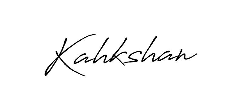 Kahkshan stylish signature style. Best Handwritten Sign (Antro_Vectra_Bolder) for my name. Handwritten Signature Collection Ideas for my name Kahkshan. Kahkshan signature style 7 images and pictures png