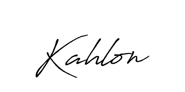 Make a beautiful signature design for name Kahlon. Use this online signature maker to create a handwritten signature for free. Kahlon signature style 7 images and pictures png