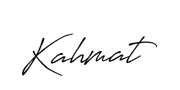 How to make Kahmat signature? Antro_Vectra_Bolder is a professional autograph style. Create handwritten signature for Kahmat name. Kahmat signature style 7 images and pictures png