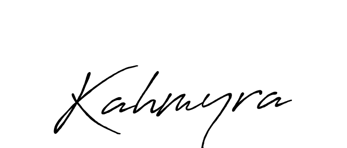 Similarly Antro_Vectra_Bolder is the best handwritten signature design. Signature creator online .You can use it as an online autograph creator for name Kahmyra. Kahmyra signature style 7 images and pictures png