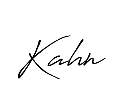 Also we have Kahn name is the best signature style. Create professional handwritten signature collection using Antro_Vectra_Bolder autograph style. Kahn signature style 7 images and pictures png