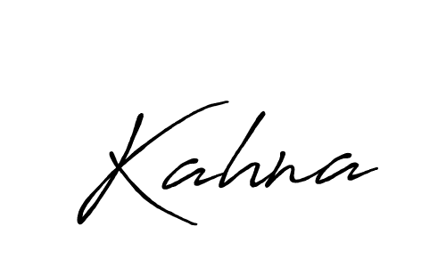 Also we have Kahna name is the best signature style. Create professional handwritten signature collection using Antro_Vectra_Bolder autograph style. Kahna signature style 7 images and pictures png