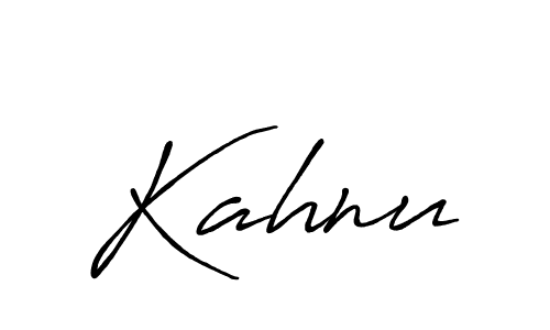 if you are searching for the best signature style for your name Kahnu. so please give up your signature search. here we have designed multiple signature styles  using Antro_Vectra_Bolder. Kahnu signature style 7 images and pictures png