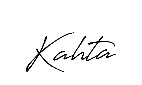 Create a beautiful signature design for name Kahta. With this signature (Antro_Vectra_Bolder) fonts, you can make a handwritten signature for free. Kahta signature style 7 images and pictures png