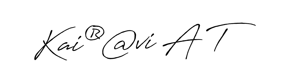Also we have Kai®@vi A T name is the best signature style. Create professional handwritten signature collection using Antro_Vectra_Bolder autograph style. Kai®@vi A T signature style 7 images and pictures png