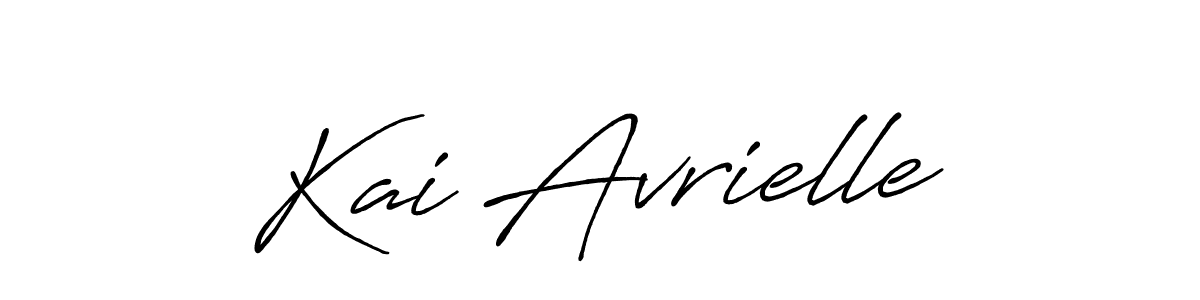 Once you've used our free online signature maker to create your best signature Antro_Vectra_Bolder style, it's time to enjoy all of the benefits that Kai Avrielle name signing documents. Kai Avrielle signature style 7 images and pictures png