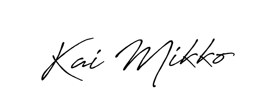 Make a short Kai Mikko signature style. Manage your documents anywhere anytime using Antro_Vectra_Bolder. Create and add eSignatures, submit forms, share and send files easily. Kai Mikko signature style 7 images and pictures png