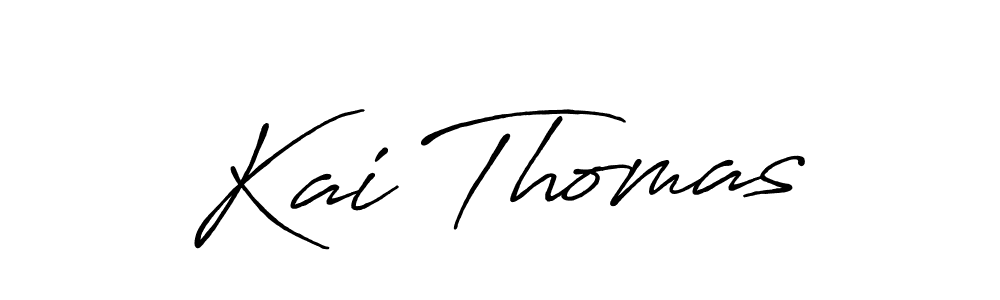 Kai Thomas stylish signature style. Best Handwritten Sign (Antro_Vectra_Bolder) for my name. Handwritten Signature Collection Ideas for my name Kai Thomas. Kai Thomas signature style 7 images and pictures png