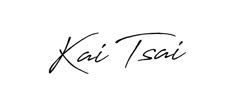 Also You can easily find your signature by using the search form. We will create Kai Tsai name handwritten signature images for you free of cost using Antro_Vectra_Bolder sign style. Kai Tsai signature style 7 images and pictures png