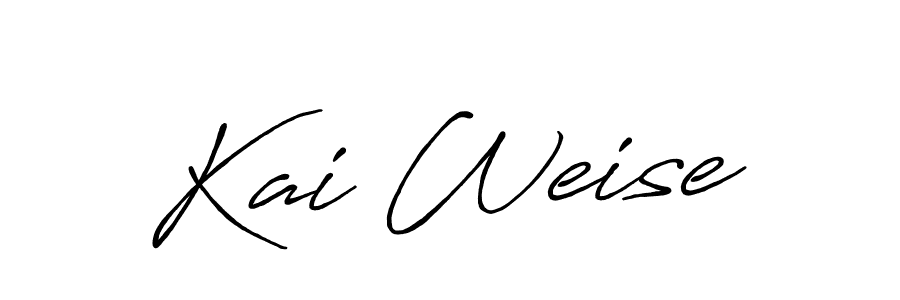 How to make Kai Weise name signature. Use Antro_Vectra_Bolder style for creating short signs online. This is the latest handwritten sign. Kai Weise signature style 7 images and pictures png