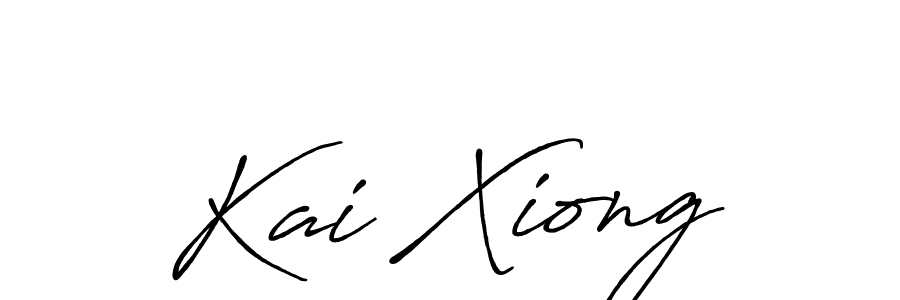 How to make Kai Xiong name signature. Use Antro_Vectra_Bolder style for creating short signs online. This is the latest handwritten sign. Kai Xiong signature style 7 images and pictures png
