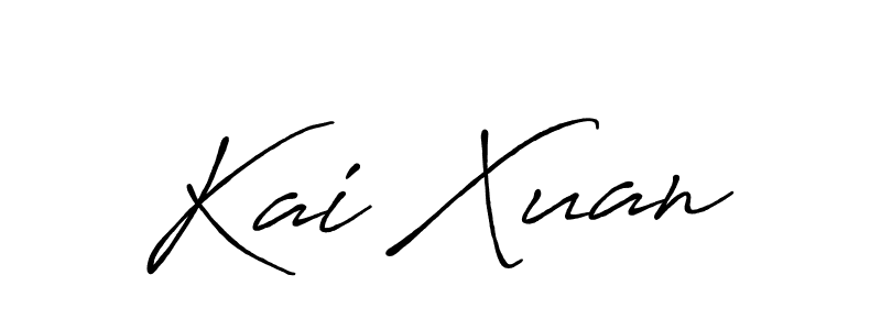 Make a beautiful signature design for name Kai Xuan. With this signature (Antro_Vectra_Bolder) style, you can create a handwritten signature for free. Kai Xuan signature style 7 images and pictures png
