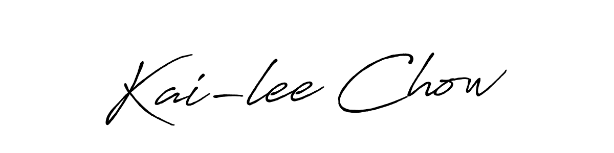 Also we have Kai-lee Chow name is the best signature style. Create professional handwritten signature collection using Antro_Vectra_Bolder autograph style. Kai-lee Chow signature style 7 images and pictures png