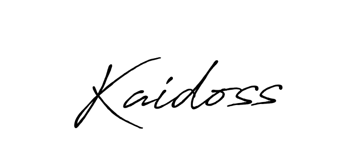 Use a signature maker to create a handwritten signature online. With this signature software, you can design (Antro_Vectra_Bolder) your own signature for name Kaidoss. Kaidoss signature style 7 images and pictures png