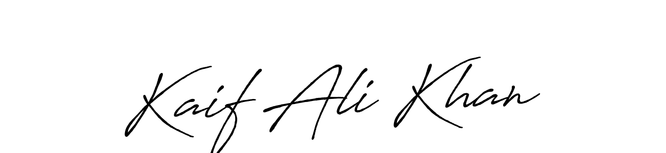 Kaif Ali Khan stylish signature style. Best Handwritten Sign (Antro_Vectra_Bolder) for my name. Handwritten Signature Collection Ideas for my name Kaif Ali Khan. Kaif Ali Khan signature style 7 images and pictures png