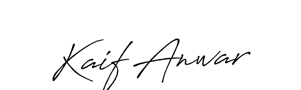 You can use this online signature creator to create a handwritten signature for the name Kaif Anwar. This is the best online autograph maker. Kaif Anwar signature style 7 images and pictures png