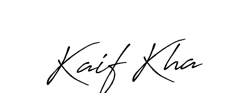 You should practise on your own different ways (Antro_Vectra_Bolder) to write your name (Kaif Kha) in signature. don't let someone else do it for you. Kaif Kha signature style 7 images and pictures png