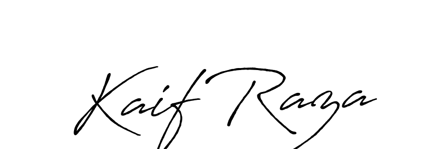 You should practise on your own different ways (Antro_Vectra_Bolder) to write your name (Kaif Raza) in signature. don't let someone else do it for you. Kaif Raza signature style 7 images and pictures png