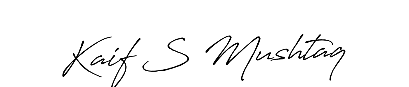 Also You can easily find your signature by using the search form. We will create Kaif S Mushtaq name handwritten signature images for you free of cost using Antro_Vectra_Bolder sign style. Kaif S Mushtaq signature style 7 images and pictures png