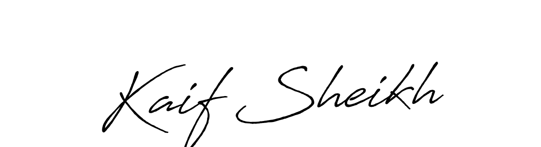 Also You can easily find your signature by using the search form. We will create Kaif Sheikh name handwritten signature images for you free of cost using Antro_Vectra_Bolder sign style. Kaif Sheikh signature style 7 images and pictures png