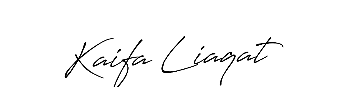 Antro_Vectra_Bolder is a professional signature style that is perfect for those who want to add a touch of class to their signature. It is also a great choice for those who want to make their signature more unique. Get Kaifa Liaqat name to fancy signature for free. Kaifa Liaqat signature style 7 images and pictures png