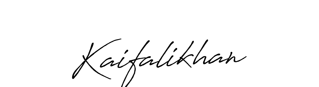 How to make Kaifalikhan name signature. Use Antro_Vectra_Bolder style for creating short signs online. This is the latest handwritten sign. Kaifalikhan signature style 7 images and pictures png