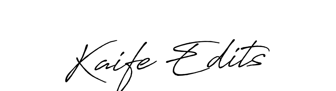 Also we have Kaife Edits name is the best signature style. Create professional handwritten signature collection using Antro_Vectra_Bolder autograph style. Kaife Edits signature style 7 images and pictures png