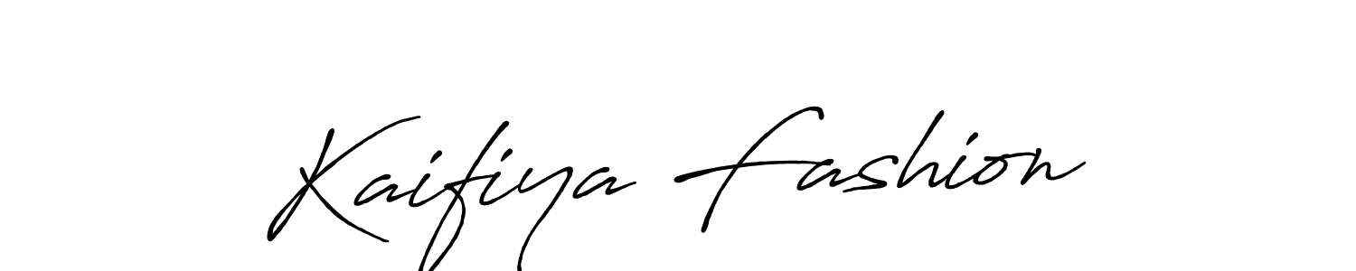 How to make Kaifiya Fashion signature? Antro_Vectra_Bolder is a professional autograph style. Create handwritten signature for Kaifiya Fashion name. Kaifiya Fashion signature style 7 images and pictures png