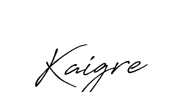 Create a beautiful signature design for name Kaigre. With this signature (Antro_Vectra_Bolder) fonts, you can make a handwritten signature for free. Kaigre signature style 7 images and pictures png