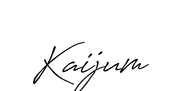 Use a signature maker to create a handwritten signature online. With this signature software, you can design (Antro_Vectra_Bolder) your own signature for name Kaijum. Kaijum signature style 7 images and pictures png