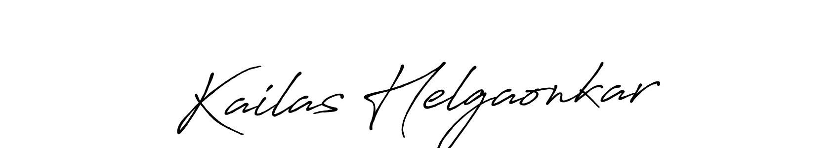 Make a short Kailas Helgaonkar signature style. Manage your documents anywhere anytime using Antro_Vectra_Bolder. Create and add eSignatures, submit forms, share and send files easily. Kailas Helgaonkar signature style 7 images and pictures png