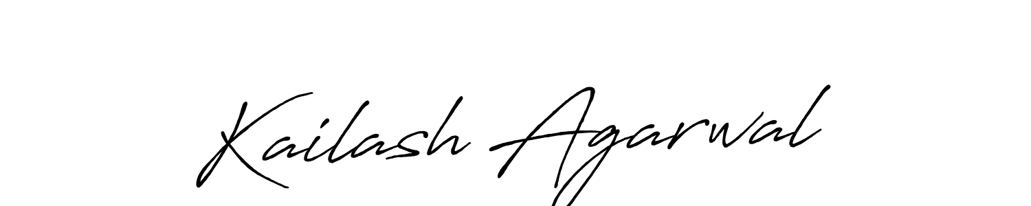 Also we have Kailash Agarwal name is the best signature style. Create professional handwritten signature collection using Antro_Vectra_Bolder autograph style. Kailash Agarwal signature style 7 images and pictures png