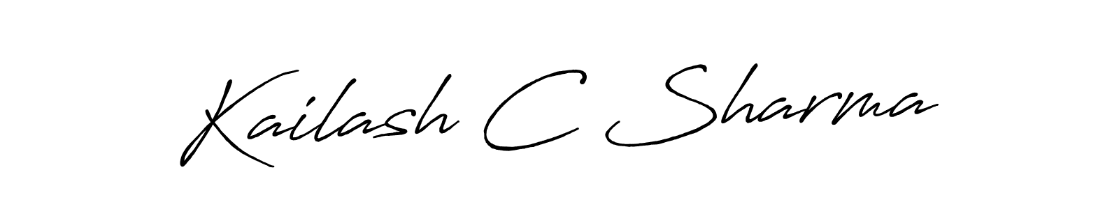 Also You can easily find your signature by using the search form. We will create Kailash C Sharma name handwritten signature images for you free of cost using Antro_Vectra_Bolder sign style. Kailash C Sharma signature style 7 images and pictures png