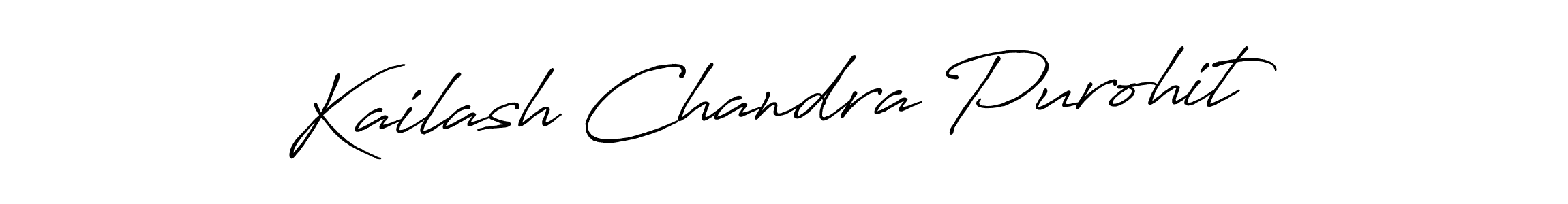 Design your own signature with our free online signature maker. With this signature software, you can create a handwritten (Antro_Vectra_Bolder) signature for name Kailash Chandra Purohit. Kailash Chandra Purohit signature style 7 images and pictures png