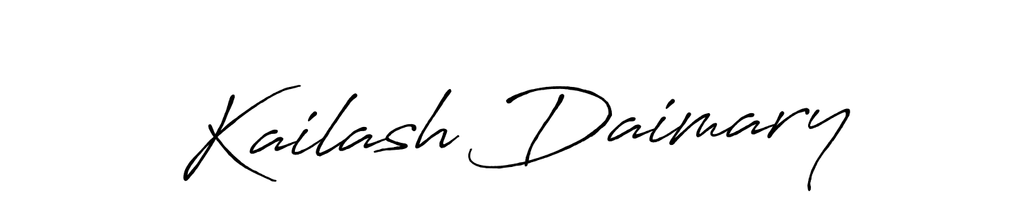 How to make Kailash Daimary signature? Antro_Vectra_Bolder is a professional autograph style. Create handwritten signature for Kailash Daimary name. Kailash Daimary signature style 7 images and pictures png