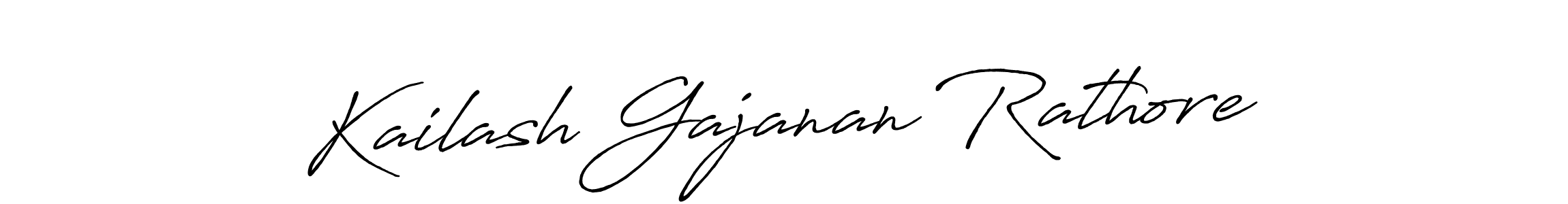 How to make Kailash Gajanan Rathore name signature. Use Antro_Vectra_Bolder style for creating short signs online. This is the latest handwritten sign. Kailash Gajanan Rathore signature style 7 images and pictures png