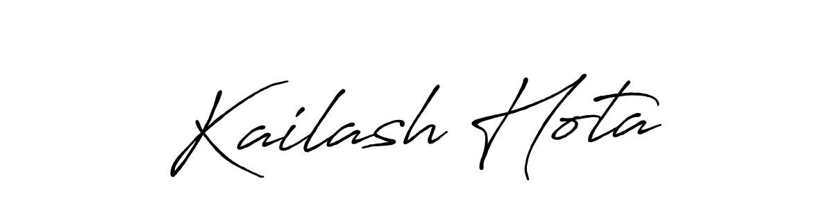 Use a signature maker to create a handwritten signature online. With this signature software, you can design (Antro_Vectra_Bolder) your own signature for name Kailash Hota. Kailash Hota signature style 7 images and pictures png