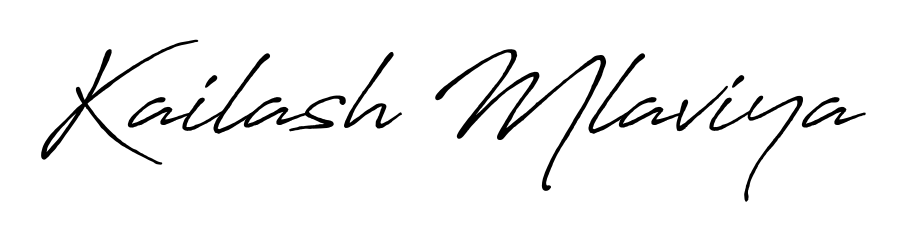 Enhance your business communications with Kailash Mlaviya signature in Antro_Vectra_Bolder lettering. Clean, modern, and universally compatible. Kailash Mlaviya signature style 7 images and pictures png