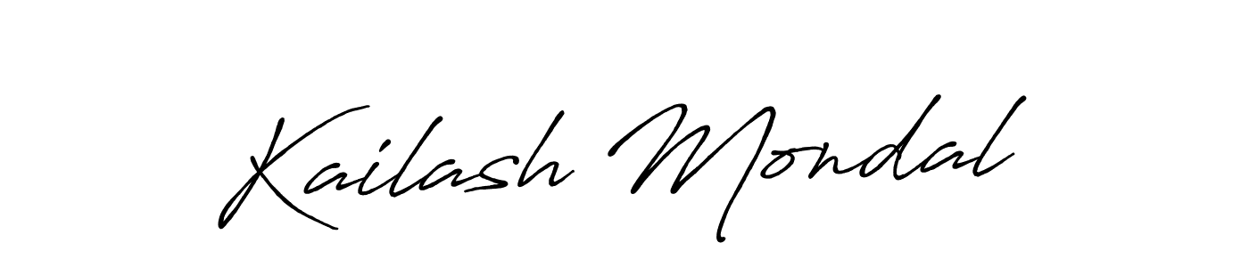 How to make Kailash Mondal signature? Antro_Vectra_Bolder is a professional autograph style. Create handwritten signature for Kailash Mondal name. Kailash Mondal signature style 7 images and pictures png