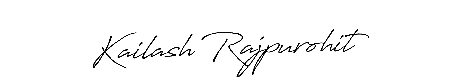 Design your own signature with our free online signature maker. With this signature software, you can create a handwritten (Antro_Vectra_Bolder) signature for name Kailash Rajpurohit. Kailash Rajpurohit signature style 7 images and pictures png