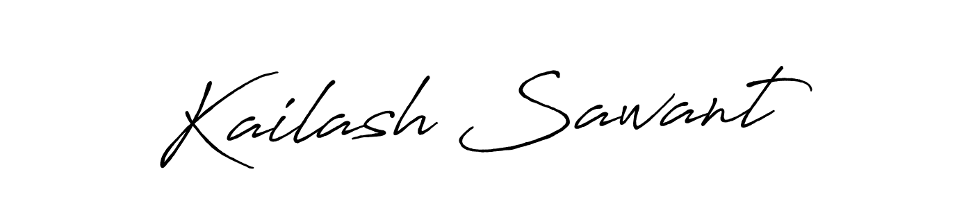 Create a beautiful signature design for name Kailash Sawant. With this signature (Antro_Vectra_Bolder) fonts, you can make a handwritten signature for free. Kailash Sawant signature style 7 images and pictures png