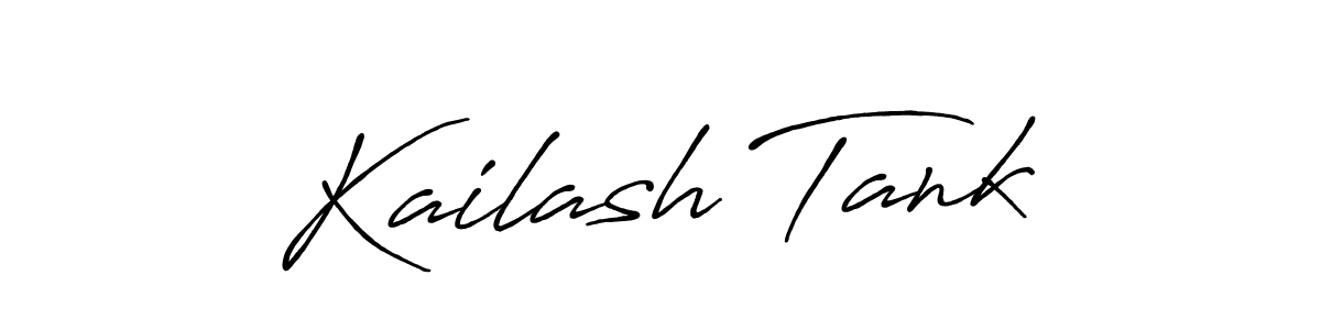 Kailash Tank stylish signature style. Best Handwritten Sign (Antro_Vectra_Bolder) for my name. Handwritten Signature Collection Ideas for my name Kailash Tank. Kailash Tank signature style 7 images and pictures png