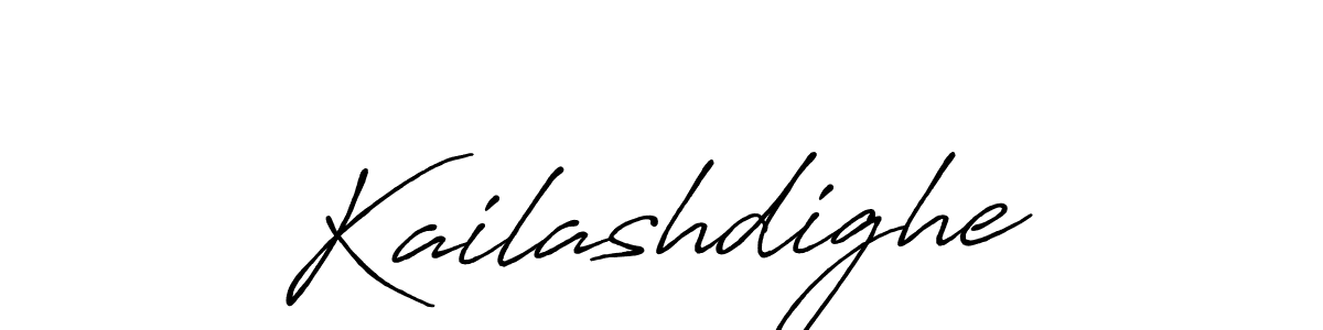 Design your own signature with our free online signature maker. With this signature software, you can create a handwritten (Antro_Vectra_Bolder) signature for name Kailashdighe. Kailashdighe signature style 7 images and pictures png