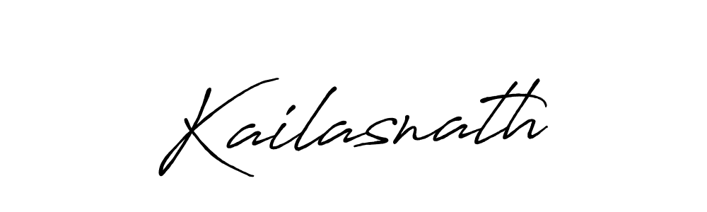 Make a beautiful signature design for name Kailasnath. With this signature (Antro_Vectra_Bolder) style, you can create a handwritten signature for free. Kailasnath signature style 7 images and pictures png