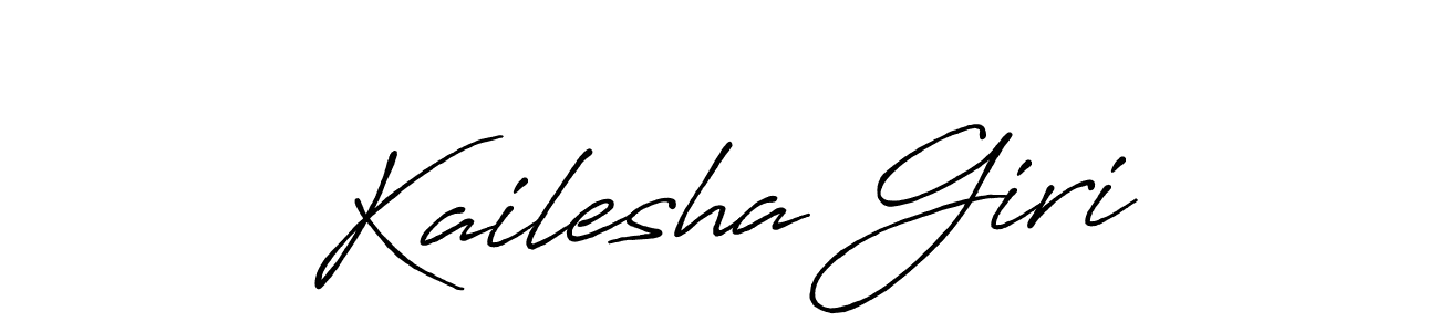 The best way (Antro_Vectra_Bolder) to make a short signature is to pick only two or three words in your name. The name Kailesha Giri include a total of six letters. For converting this name. Kailesha Giri signature style 7 images and pictures png