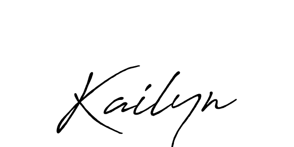 Design your own signature with our free online signature maker. With this signature software, you can create a handwritten (Antro_Vectra_Bolder) signature for name Kailyn. Kailyn signature style 7 images and pictures png