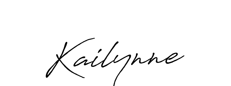 Make a beautiful signature design for name Kailynne. With this signature (Antro_Vectra_Bolder) style, you can create a handwritten signature for free. Kailynne signature style 7 images and pictures png
